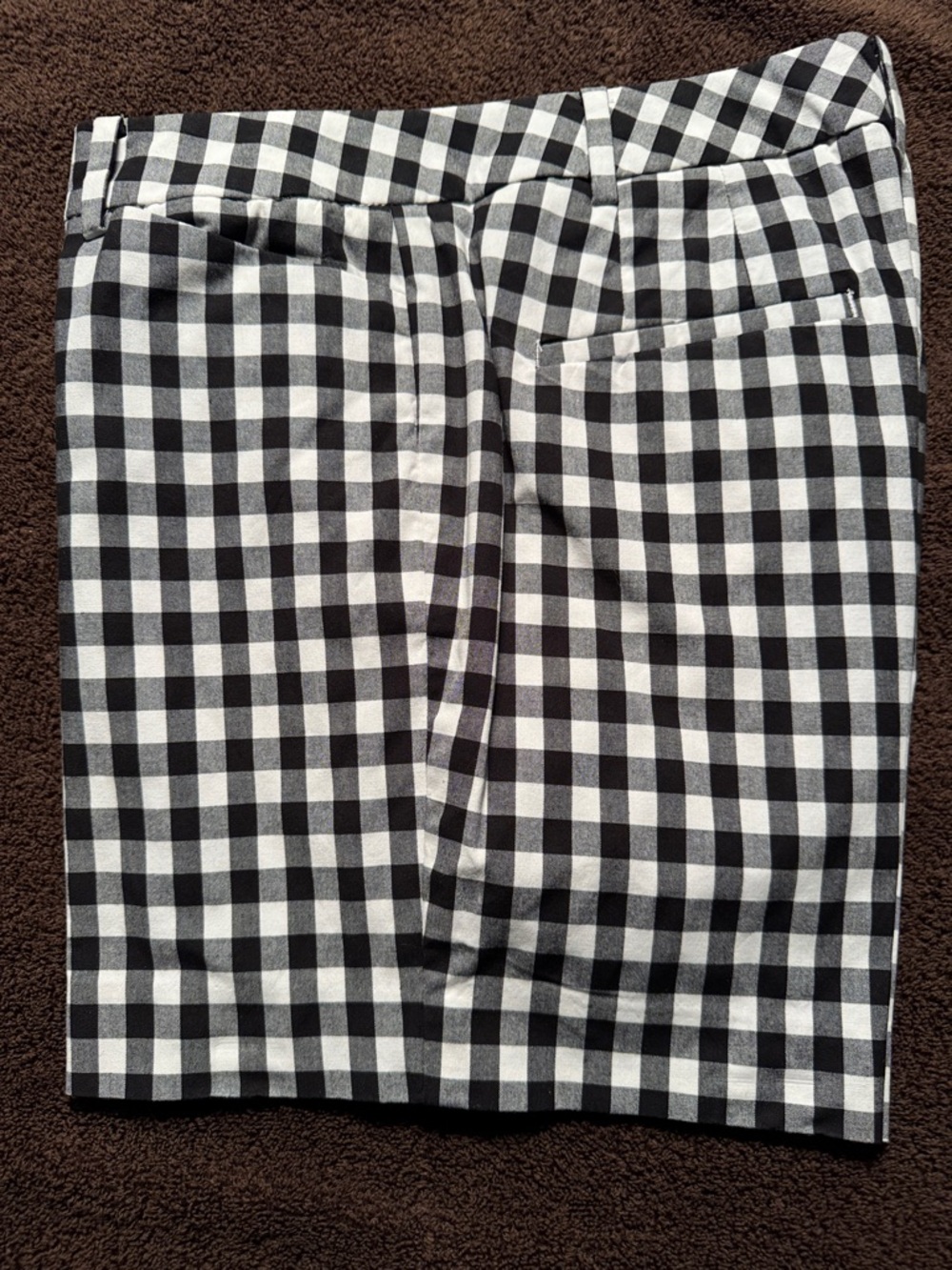 Talbots Black and White "The Perfect Short" Gingham Women's Shorts Size 2